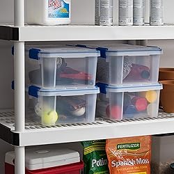 IRIS USA 16 Qt Storage Box with Gasket Seal Lid, 4