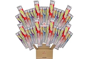 Sqwincher Squeeze Hydrating Ice Pops Bulk Variety Pack - 40 Individually Sealed Ice Pops - 5 Different Flavors - Lemon-Lime, Grape, Cherry, Orange, Mixed Berry - In Maple Hills Market Protective Box