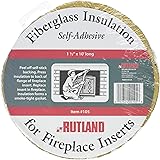 Rutland Products 1111 Fireplace Insert Insulation Fiberglass, 1-1/2-Inch by 10-Feet, 1-1/2" x 10', Yellow