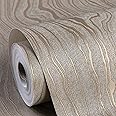 Flarnadox Gold Wood Peel and Stick Wallpaper Stripe Khaki Removable Wallpaper Self Adhesive 3D Contact Paper Wallpaper Vinyl Modern Wallpaper for Bathroom Bedroom 118"x20.8"