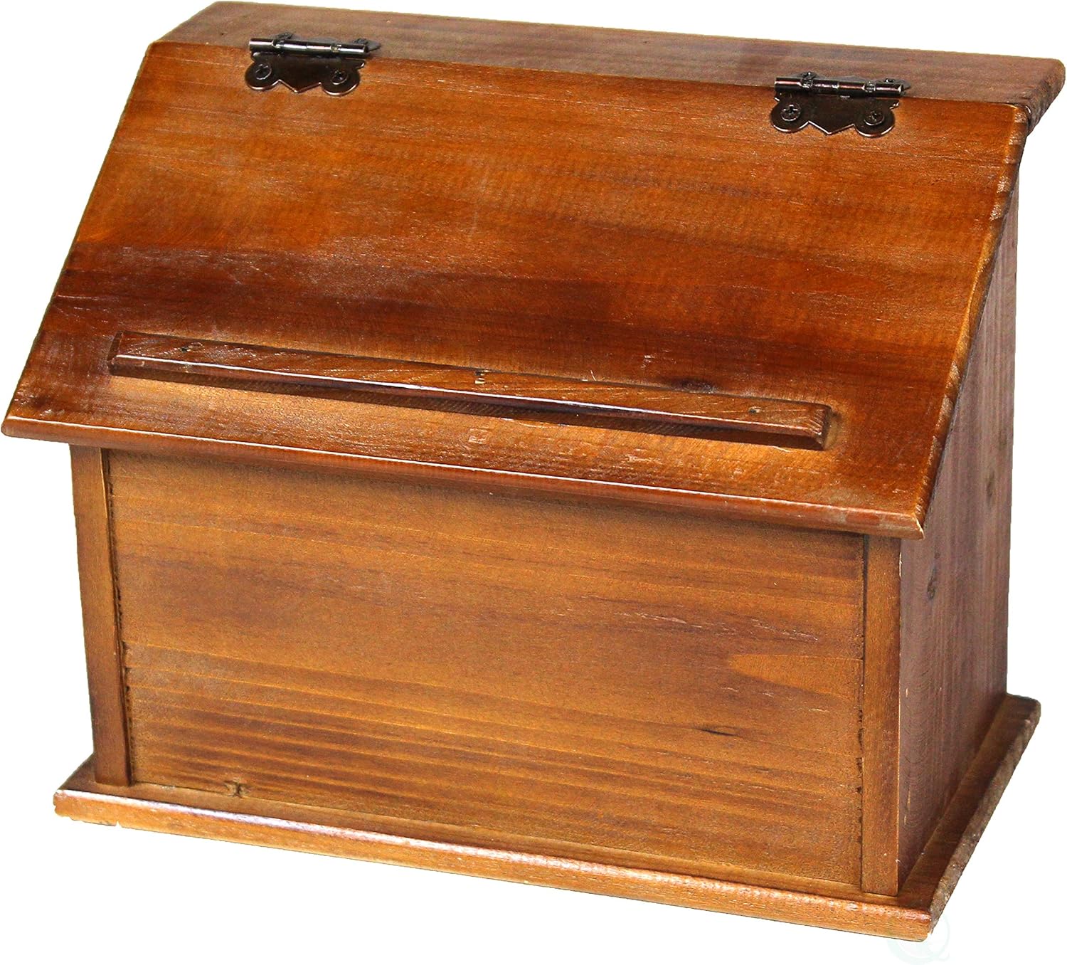 Vintiquewise Estilo Antiguo Podium Caja de Recetas de Madera, marrón: Amazon.es: Hogar