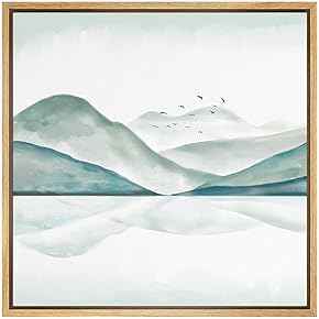 SIGNWIN Framed Canvas Wall Art Birds Flying in...