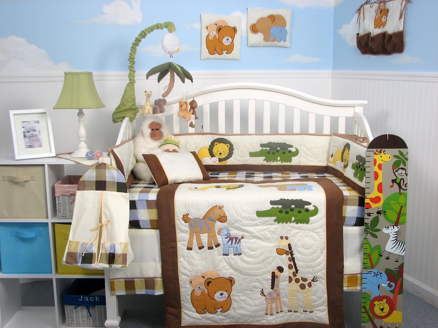 nursery bedding set in a bag