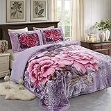 JML Sherpa Flannel Blanket 3-Piece, Winter Warm Bed