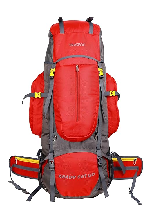 TRAWOC 75L Travel Backpack for Outdoor Sport Camp Hiking Trekking Bag Camping Rucksack BHK001 1 Year Warranty
