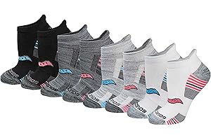 Saucony women Performance Heel Tab Athletic Socks (8 & 16 Pairs) Running Socks