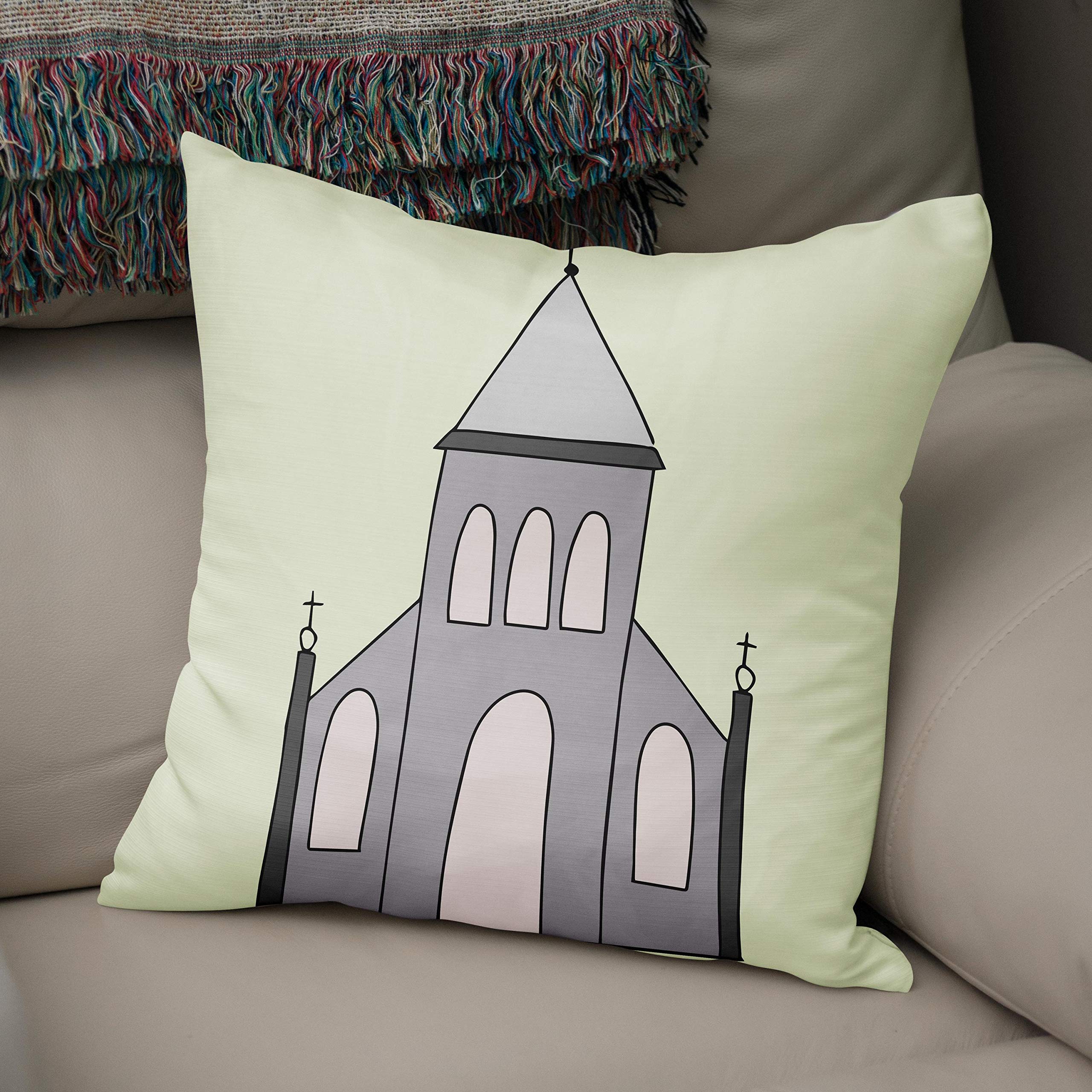 Bonamaison, Decorative Cushion Cover - 50% Cotton 50% Polyester - 43x43cm - Designed and Manufactured in Turkey