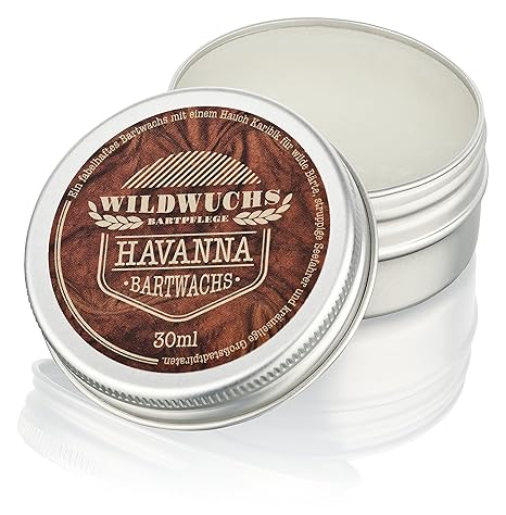 Wildwuchs Bartpflege Bartwachs Havanna Beard Balm Pomade Wax Wachs (1 x 30 ml)