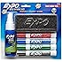 EXPO Low-Odor Dry Erase Set, Chisel Tip, Assorted Colors, 6-Piece