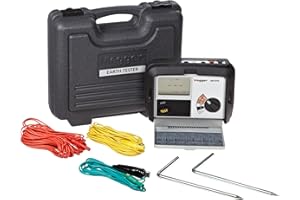 Megger DET3TC 3-Terminal Digital Ground Resistance Tester, 0.01 to 2000 2%± 3d Resistance Range, 0-100 V Ground Voltage Range, ART Capability