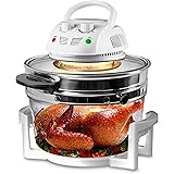 Nutrichef PKAIRFR48.5 Air Fryer, Infrared Convection, Halogen Oven Countertop, Cooking, Stainless Steel, 13 Quart 1200W, Prep