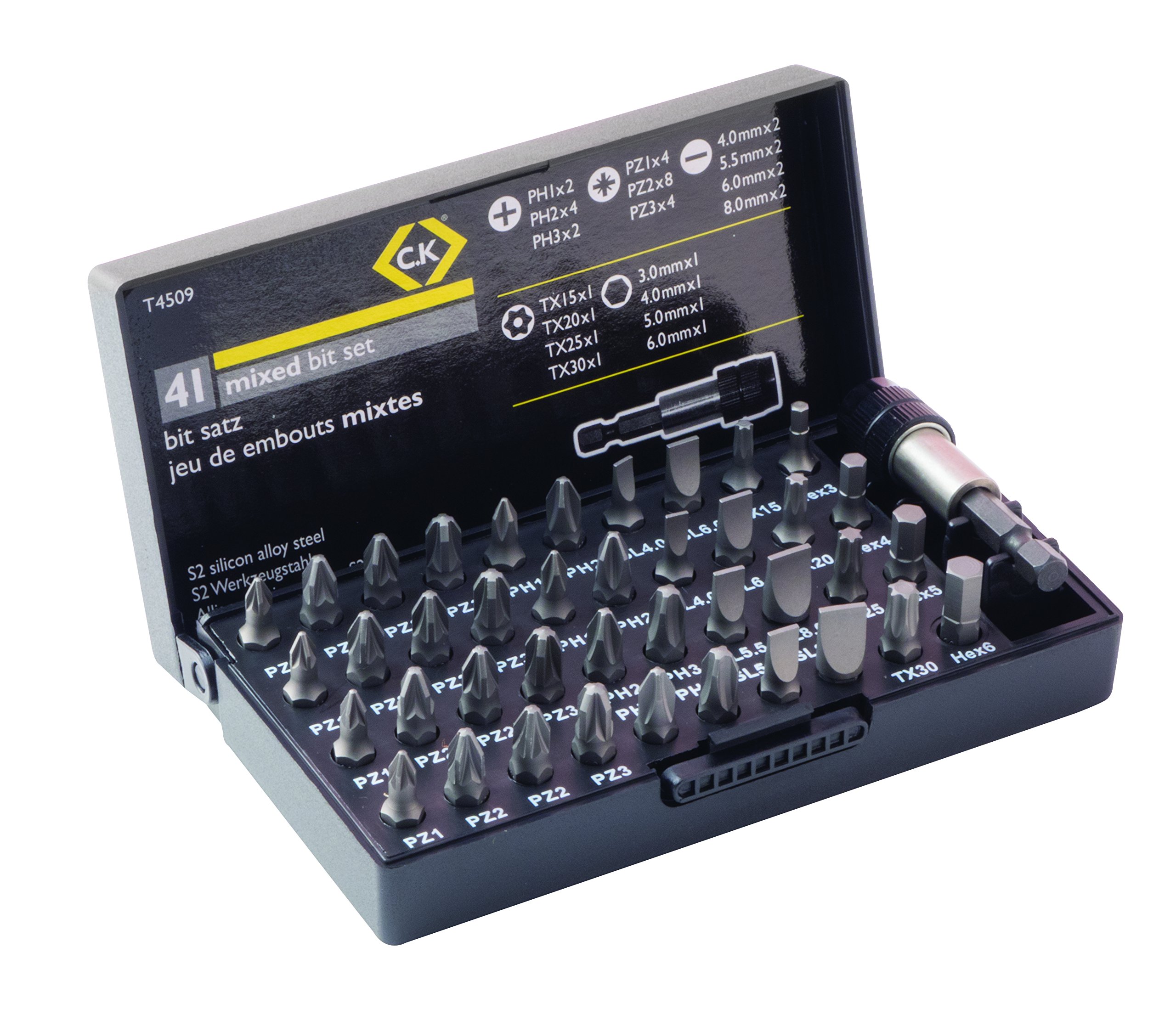 C.K T4509 25 mm Screwdriver Bit Set (41-Piece)