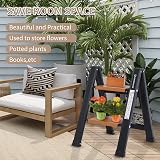 EPROSMIN 2 Step Ladder Lightweight Folding Aluminum Alloy Anti-Slip Wide Tread view 5