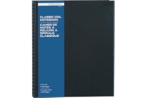Merangue Hardcover Spiral Notebook, Narrow Ruled, 9 x 7-1/4 Inches, 96 Sheets, Blue