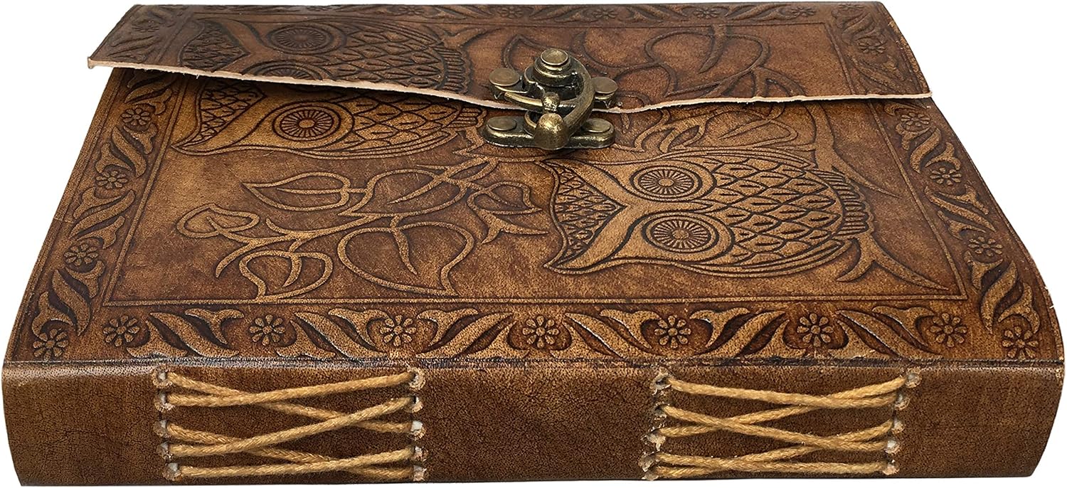 Owl Journal, Vintage Brown, 7 x 5 Inch - Image 3