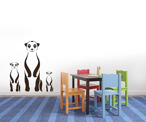 Amazon Com Safari Animal Wall Decals Three Meerkats Vinyl
