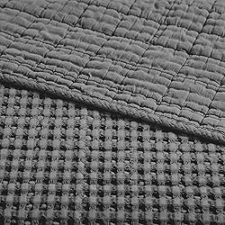 Levtex Home - Mills Waffle - Throw - Charcoal
