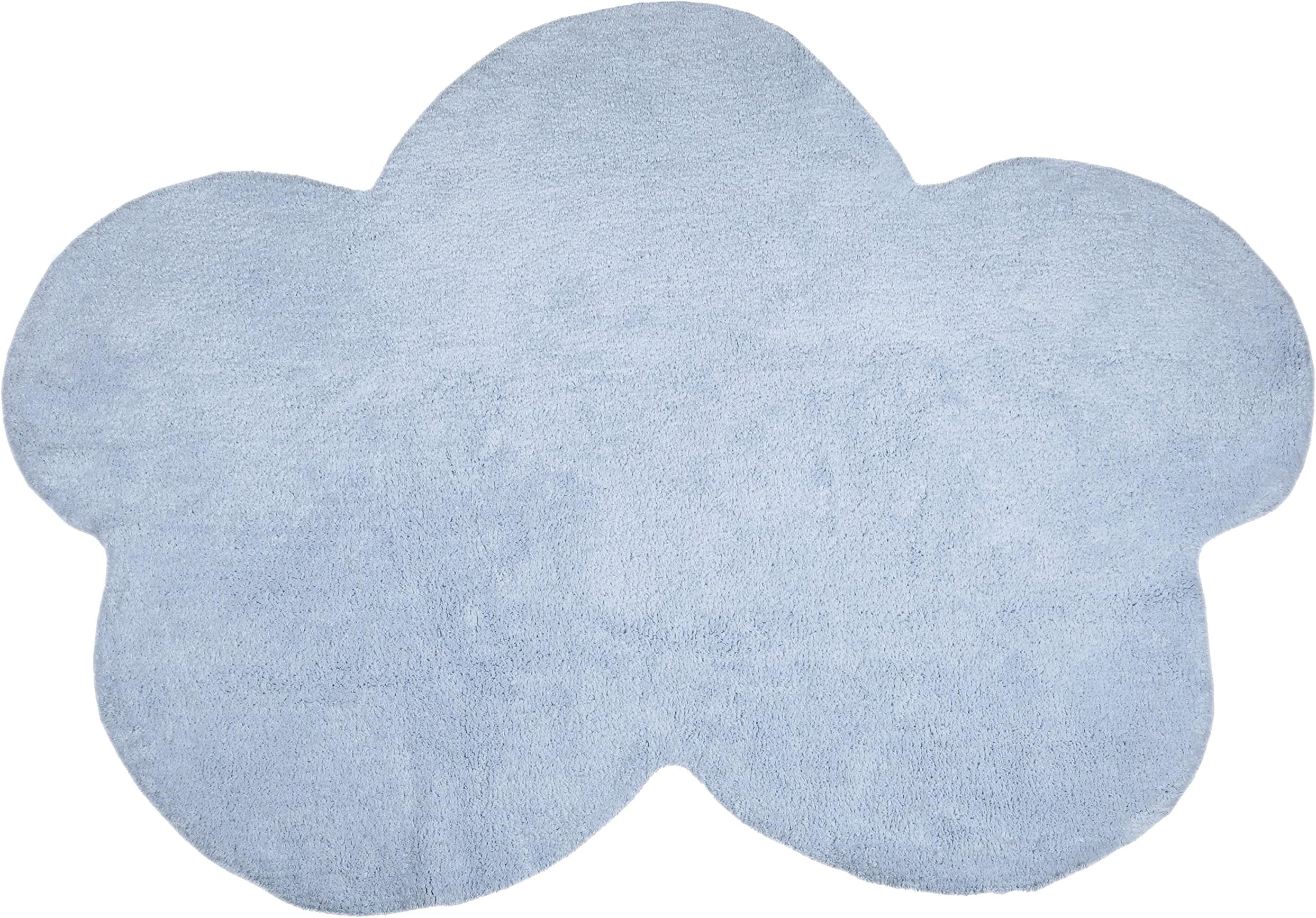 Happy Decor Kids Washable Rug (120 x 160 cm, Blue, Cloud)