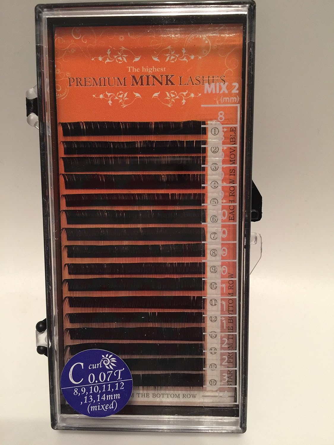 Eye Candy Beauty Boutique Premium Mink Lashes Volume Variety Tray C Curl Soft Synthetic Premium Mink Volume Lashes 07 Diameter Amazon Co Uk Beauty
