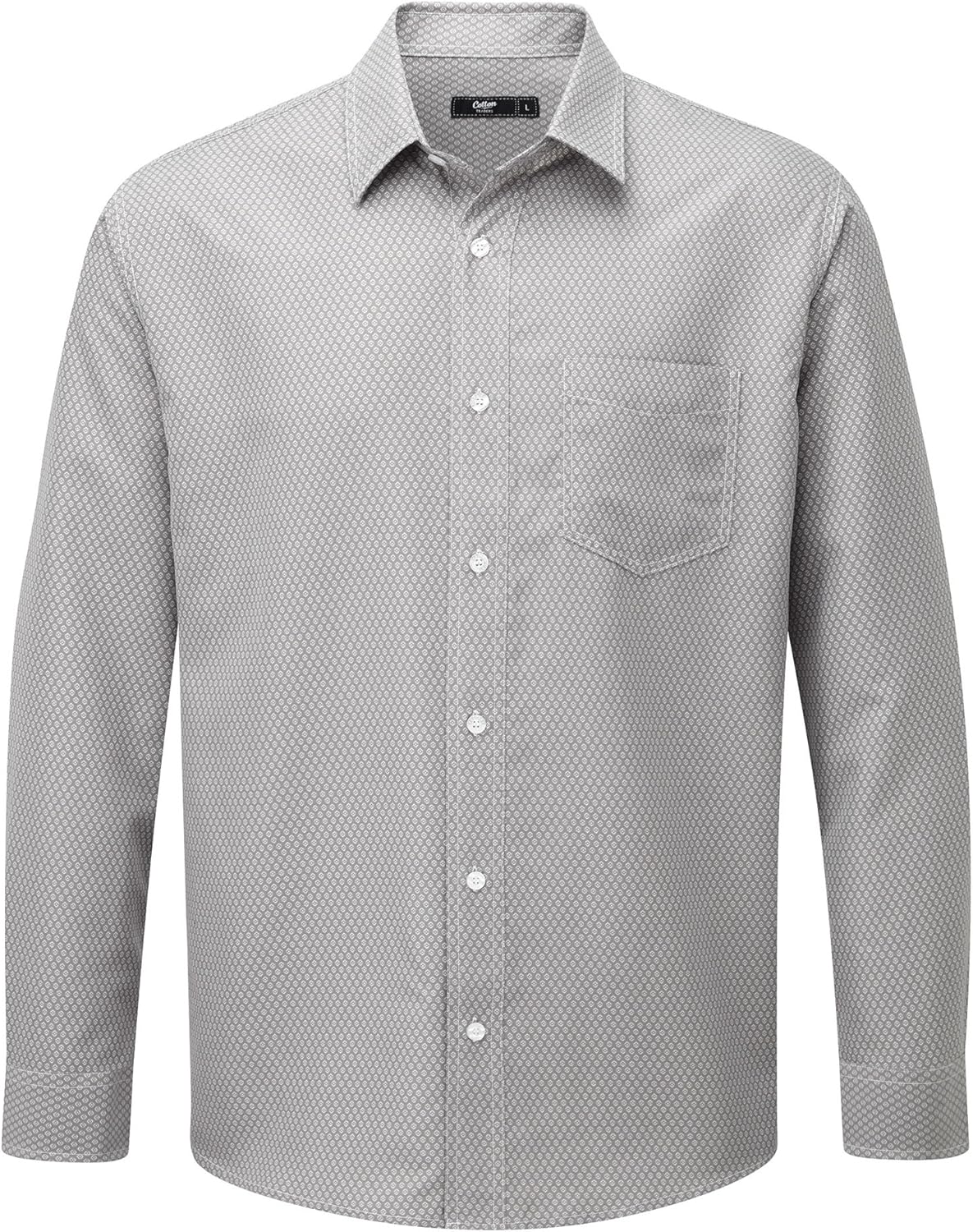 Cotton Traders Mens Monochrome Shirt 5XL Geo Print Amazon.co.uk Clothing