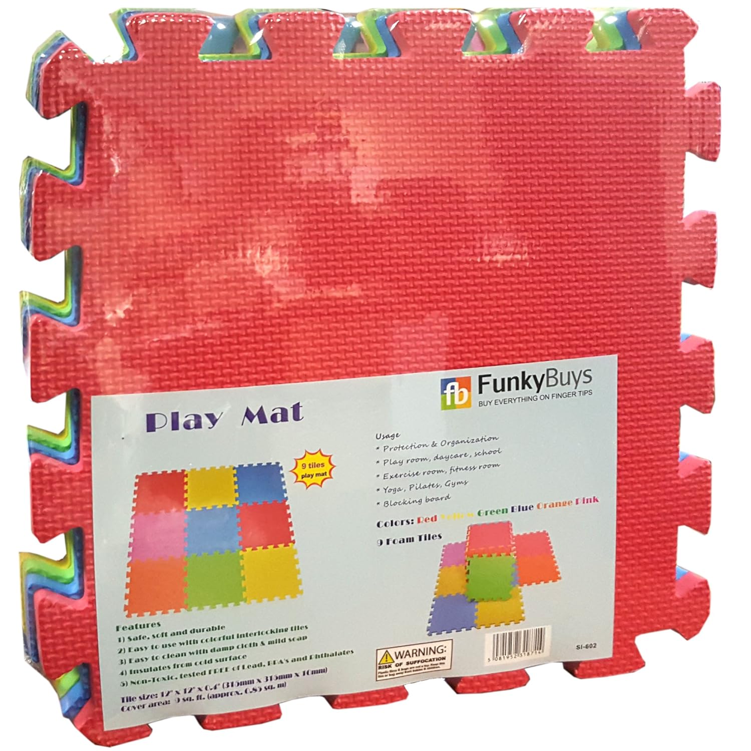FunkyBuys NEW KIDS BABY EVA INTERLOCKING SOFT FOAM ACTIVITY PLAY MAT
