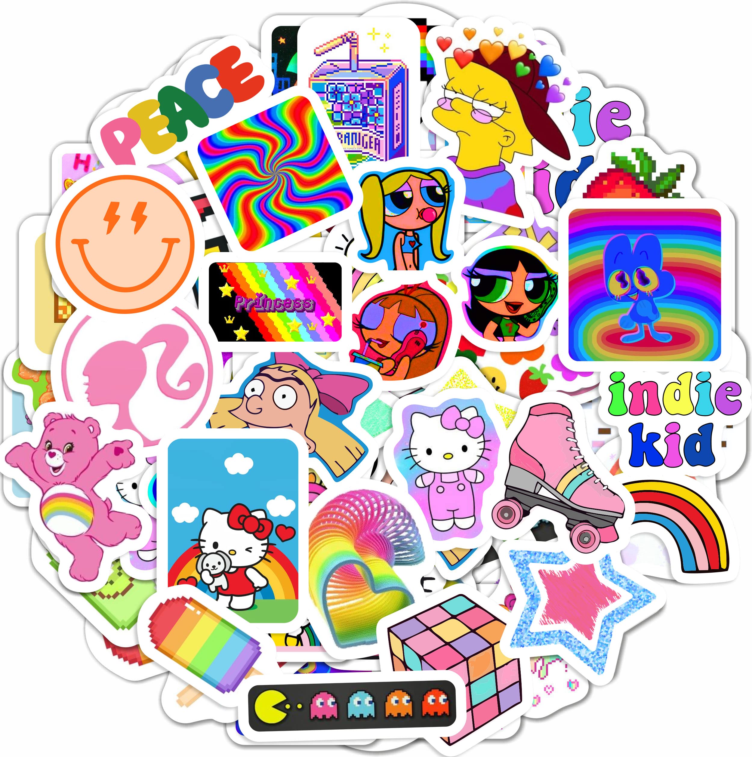 BulbaCraft 101Pcs Y2K Stickers - Indie Stickers