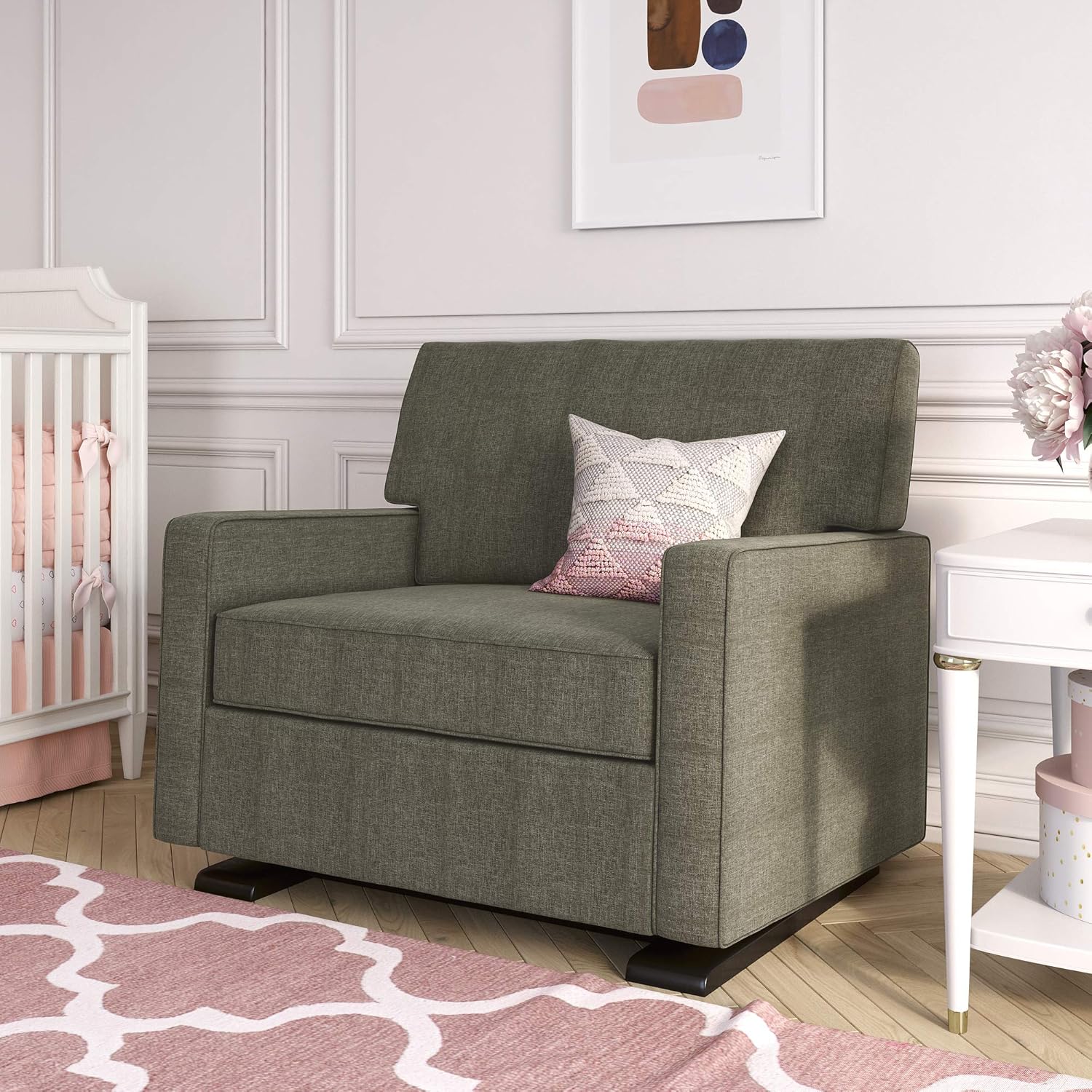 baby relax hadley double rocker dark taupe