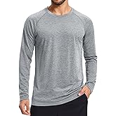MAGCOMSEN Men's Long Sleeve Shirts UPF 50+ Sun Protection Dry Fit Shirts Athletic Fishing Hiking Workout Rash Guard