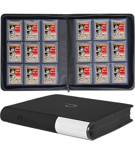best buy card binder D DACCKIT Top Loader Binder, Holds Cards - 9 Pocket Top Loader for 3
