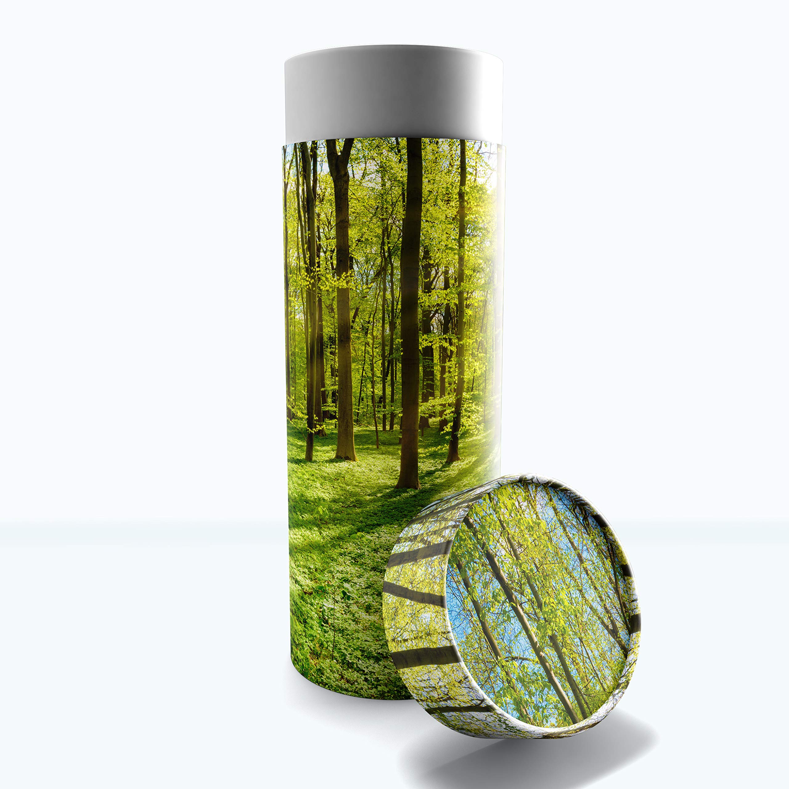 Emerald Forest Scattering Tubes for Human Ashes TSA Approved Scattering Urn and Eco-Friendly Biodegradable Urns for Human Ashes & Biodegradable Urn for Burial at Sea