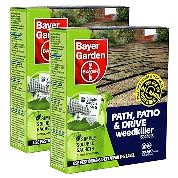 Bayer Garden 2 X Path Patio Drive Weed Killer 3 X 8g Sachets