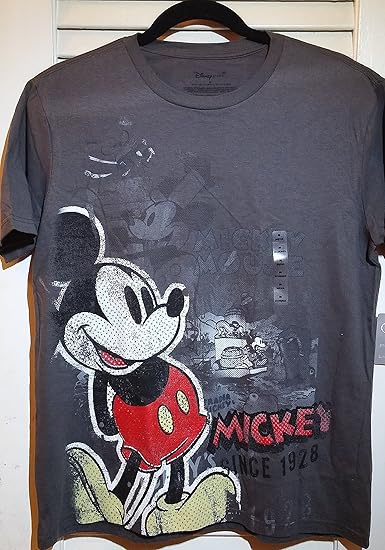 Amazon ディズニーミッキーマウス Since 1928 ビンテージtシャツ グレー Us サイズ M カラー マルチカラー Tシャツ カットソー 通販