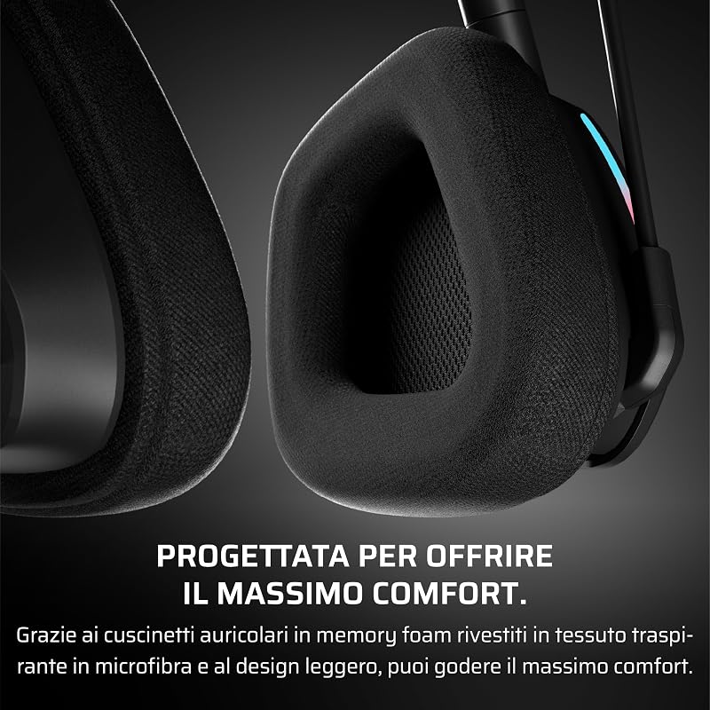 VOID v2 Cuffie da Gioco Wireless con Bluetooth — Carbonio