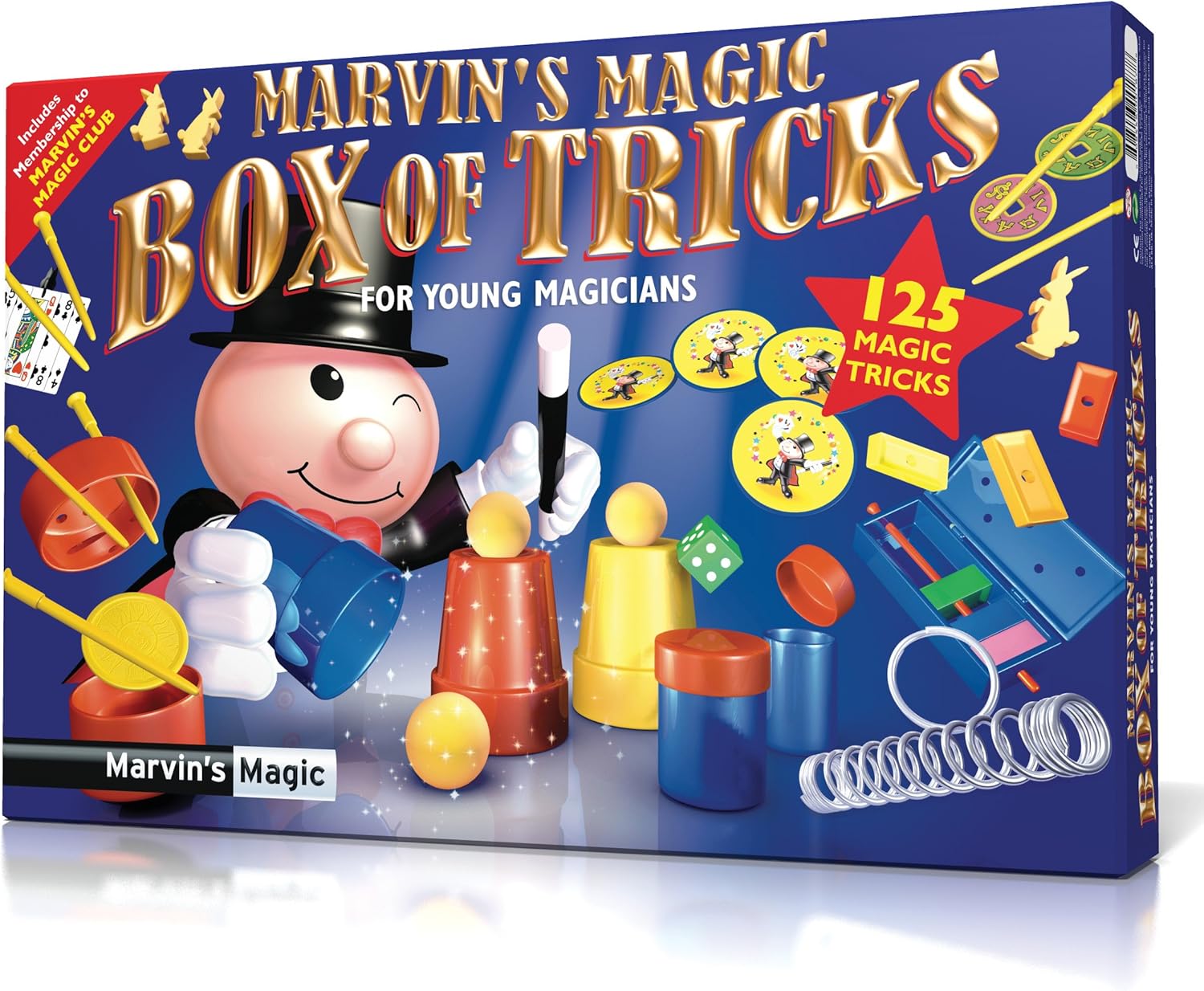Marvin's Magic Kids Magic Set Box Of Tricks, 125 Amazing Magic