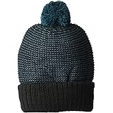 Muk Luks Men's Pom Cuff Cap-Black