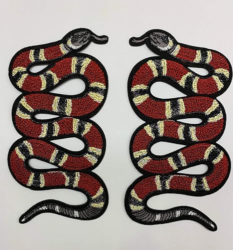 Parche bordado con diseño de flor y serpiente aplique de rosas para  planchar o coser Costura y manualidades Costura futakuchi-hakata.com