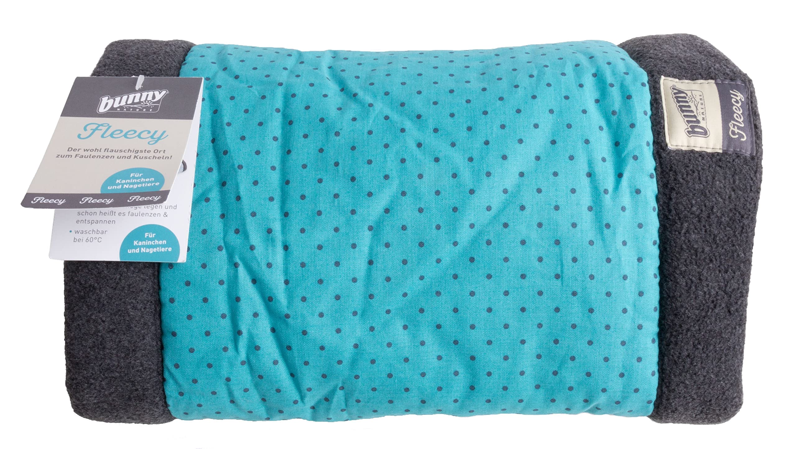 Bunny Fleecy Tunnel Rodents, Cushion Blue