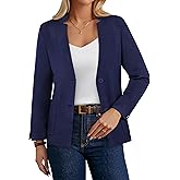 GRACE KARIN Women Sweater Blazer Business Casual Knit Cardigan 2026 Long Sleeve Suit Jackets Work Blazers with Pockets