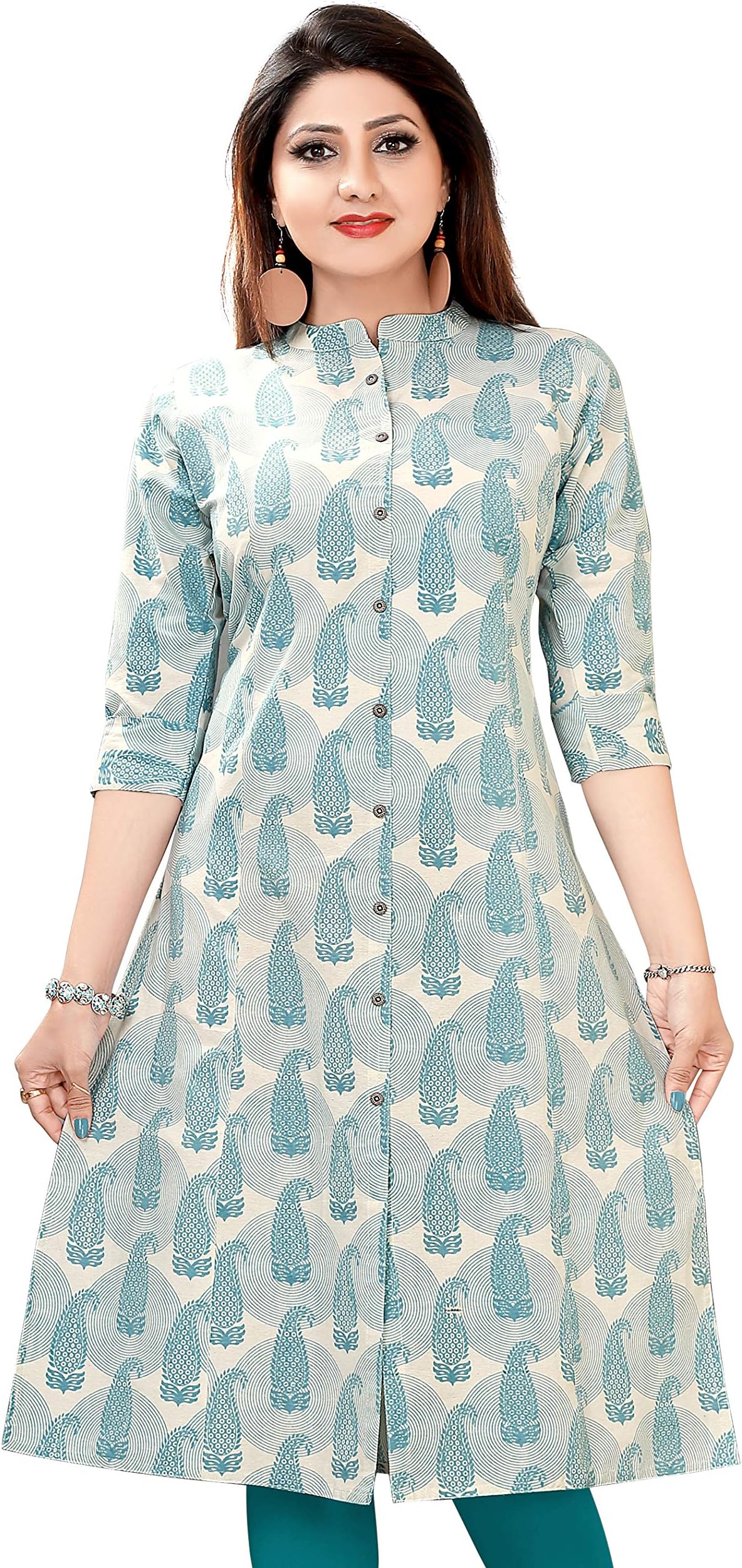 Impex Cotton Printed Long Kurti