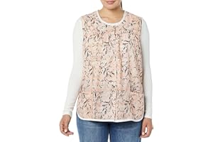 AmeriMark Easy-Care Snap Front Cobbler Aprons Vest with Two Patch Pockets