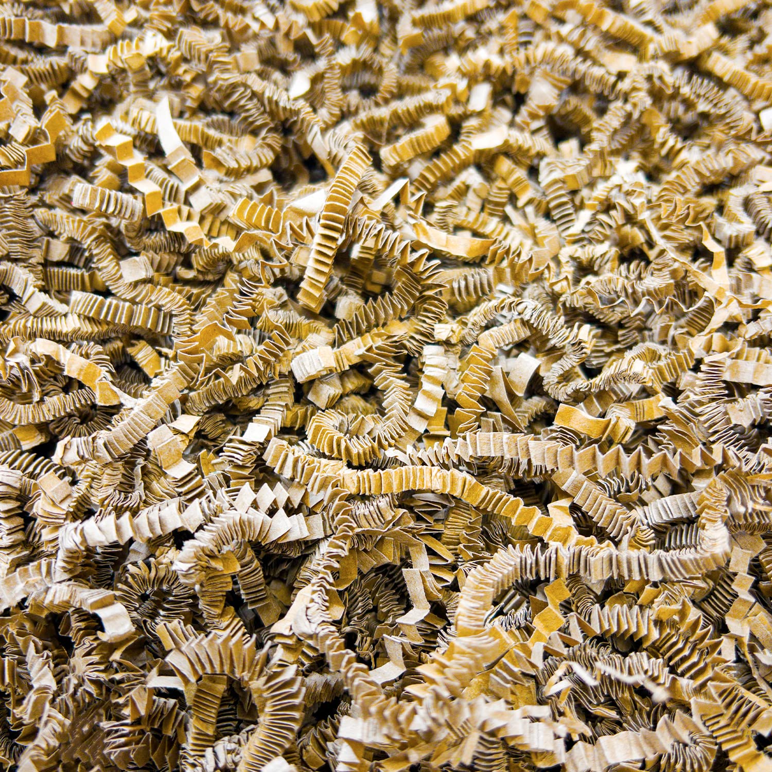 ShredCo 2KG Natural Kraft Shredded Paper Shred Zigzag/Crinkle Cut for Gift Box/Hamper Fill 3-4mm Wide Cut (2KG)