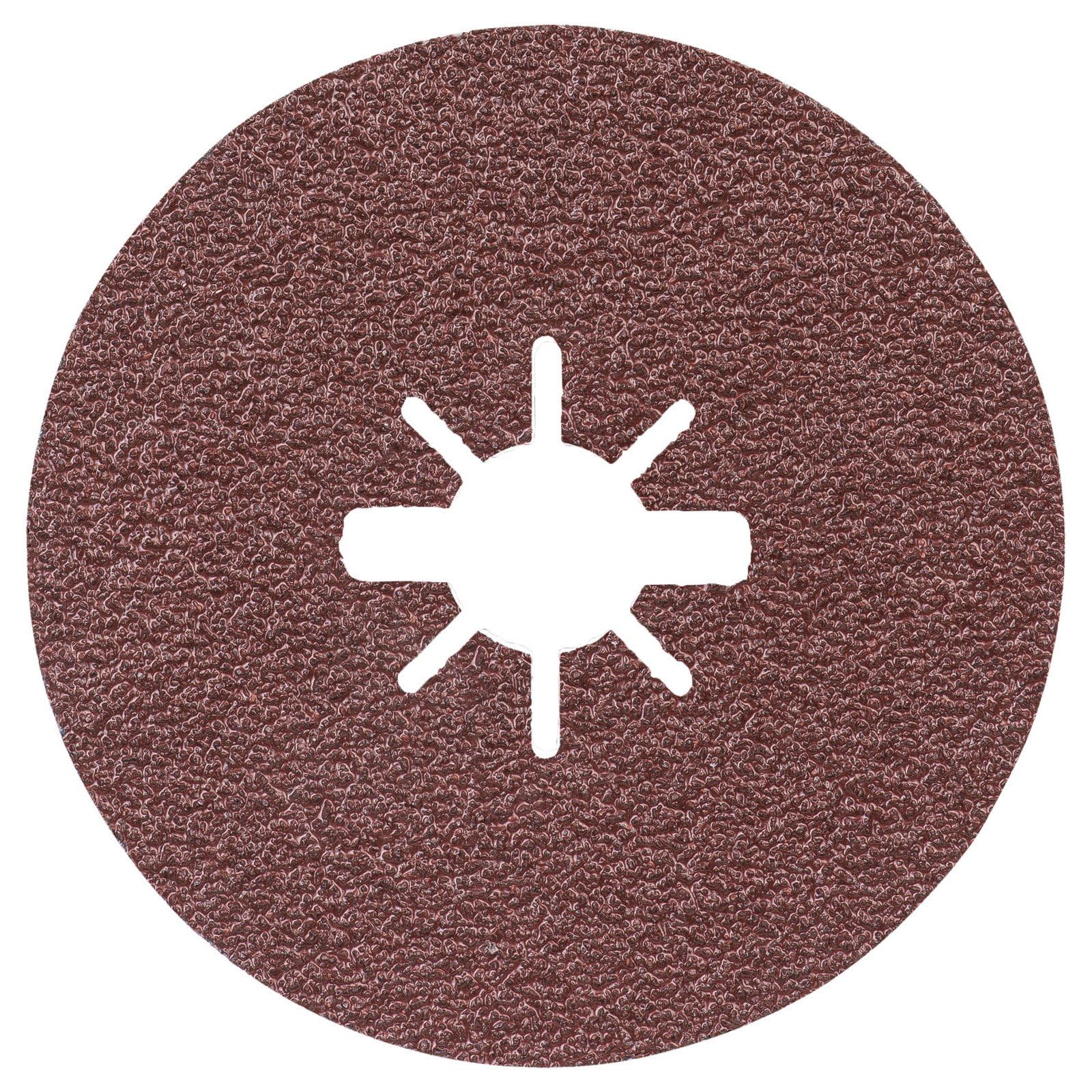 Bosch Professional Fibre Sanding Discs Expert (for Metal, X-LOCK, R444, Diameter 125 mm, Grit Size 36, Bore Diameter: 22.23 mm), 1 disc