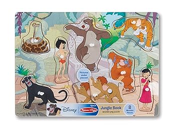 Melissa & Doug Jungle Book Wooden Peg Puzzle