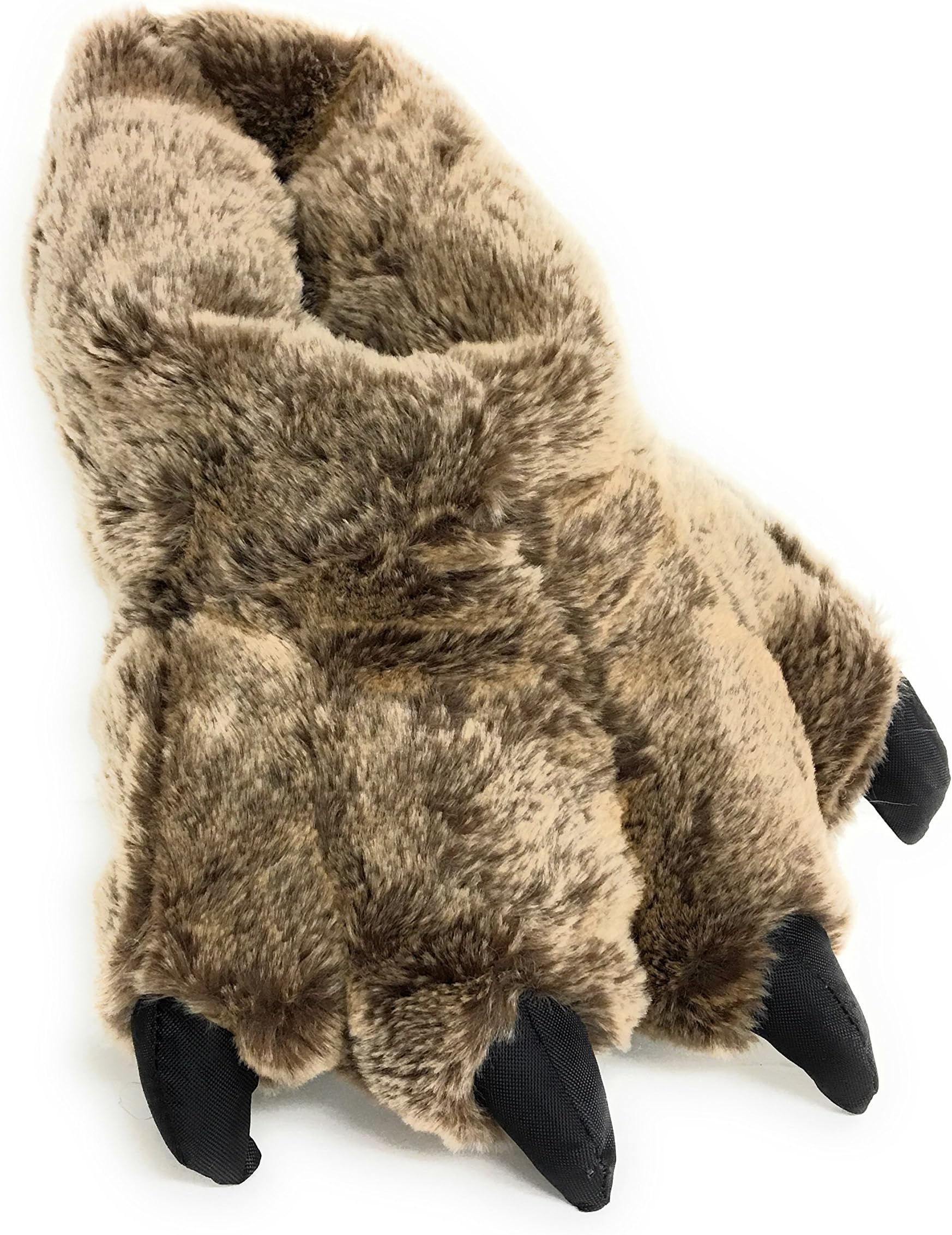 Wild Ones Furry Animal Claw Slippers for Toddlers, Little Kids, and Big Kids
