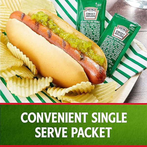HEINZ RELISH SINGLE SERVE PACKET (0.3 OZ PACKETS, PACK OF 200)
