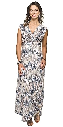 Sommerkleid, Maxikleid für Schwangere und Nicht-Schwangere Damen, Stillkleid, Umstandskleid, Modell: Debora