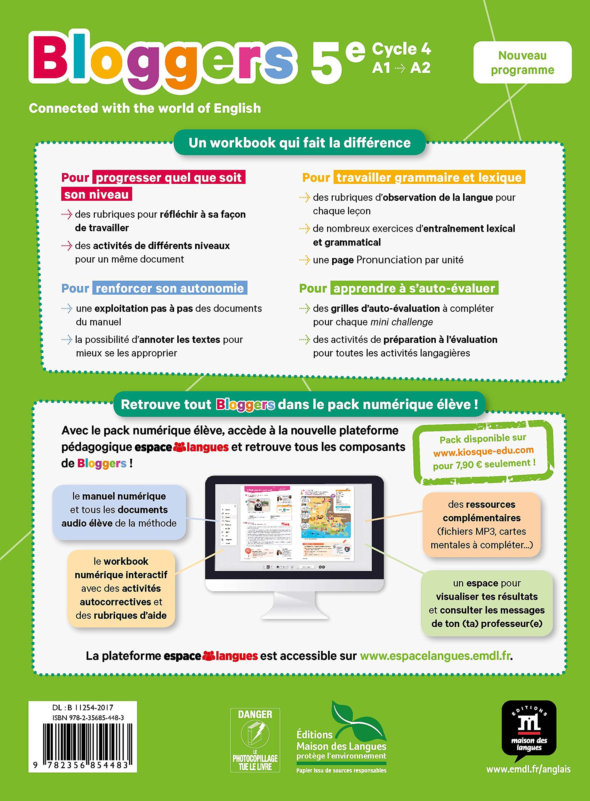 Workbook Bloggers 6eme Edition Maison Des Langues