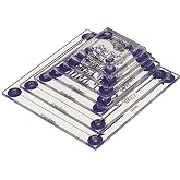The Quilted Bear Square Quilting Templates, Set of 8 | 3/4" to 3" Sizes, Transparent Acrylic, Non-Slip, 1/4" Seam Allowance, Stenciling Cutouts, Storage Bag, for Patchwork &amp; EPP