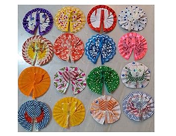 VARNI CREATION Silk God Poshak (4 inch, Multicolour)