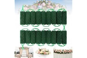 Elcoho 18 Pcs Floral Foam Garland, 11.9 ft Flower Sponge Blocks Kit, Absorbent Flower Holder for Fresh & Dried Flowers Arrangement Floral Foam Bricks for Wedding Garden Home Decor